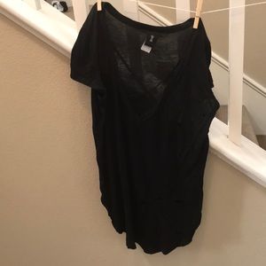 Black shirt with holes from fashion nova